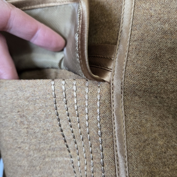 LAURÈL lightweight Wool and Angora Tan Brown Blazer. Size 34/ Small - Picture 5 of 14